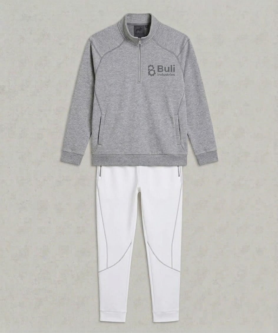 Grey and White Tracksuit